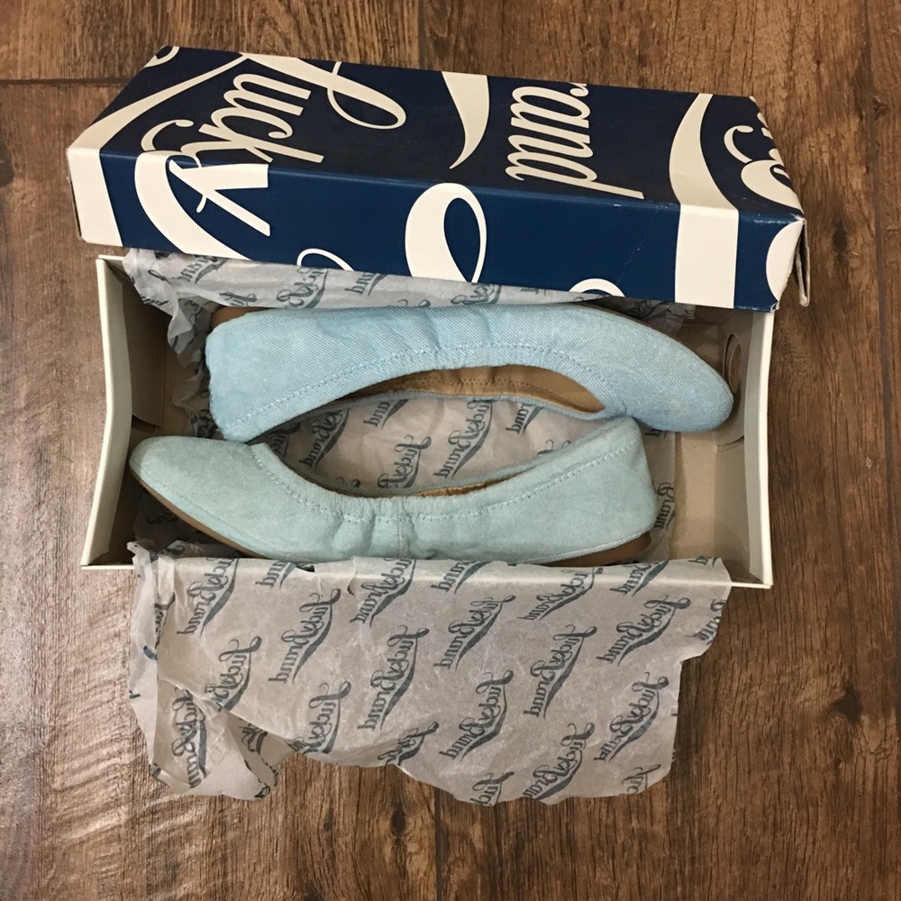 Baby Blue Lucky Brand Flats